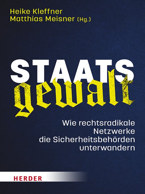 Title details for Staatsgewalt by Heike Kleffner - Wait list